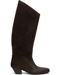 Marsèll - Goccio Reversed Leather Tall Boots - Lyst