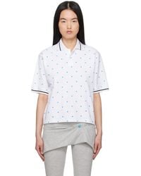 Ashley Williams - Polka-Dot Polo - Lyst