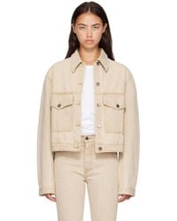 KHAITE - Tomer Collared Denim Jacket - Lyst