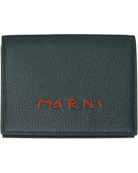 Marni - Mending' Leather Trifold Wallet - Lyst
