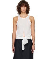 LE17SEPTEMBRE - Self-Tie Sleeveless Tank Top - Lyst