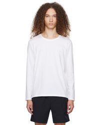 BOSS - Embroidered Long Sleeve T-Shirt - Lyst