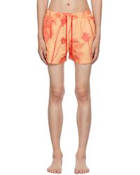 Paul Smith - Orange Palm Trees Swim Shorts - Lyst