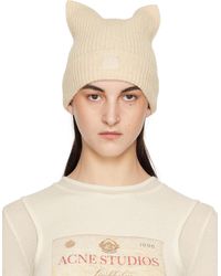 Acne Studios - Face Logo Square Beanie - Lyst