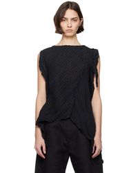 Issey Miyake - Wrinkled & Twisted Blouse - Lyst