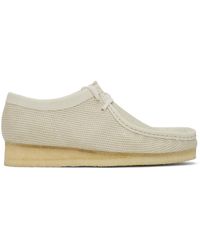 Clarks Mocassins en toile beiges Wallabee - Neutre