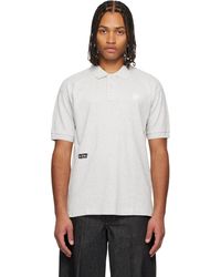 Aape By A Bathing Ape - Polo Gris À Logos Aapenow Et Moonface - Lyst