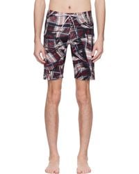 Vivienne Westwood - Maillot De Bain Ajusté Et Drapé Rouge Et Noir À Motif Tartan - Lyst