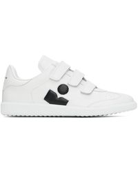 Isabel Marant - White Bethy Logo Leather Sneakers - Lyst