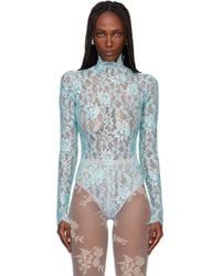 Valentino - Floral Lace Bodysuit - Lyst