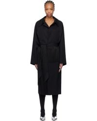 MM6 by Maison Martin Margiela - Wool Gabardine Trench Coat - Lyst