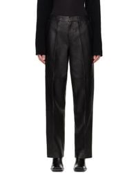 Helmut Lang - Relaxed-Fit Leather Pants - Lyst