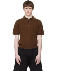 Entire studios - Short Sleeve Knit Polo - Lyst