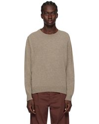 Lemaire - Beige Relaxed Sweater - Lyst