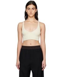 Halfboy - Off- V-neck Tank Top - Lyst