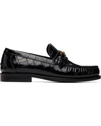 Versace - Medusa '95 Croc-Effect Loafers - Lyst