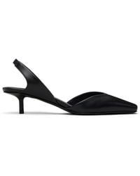 Loulou de Saison - Betsy Calf Leather Slingback Heels - Lyst
