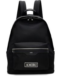 Amiri - Sac À Dos Noir En Nylon À Écusson À Logo - Lyst