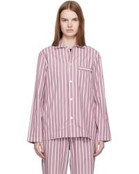 Tekla - Off- Poplin Long-Sleeved Pyjama Shirt - Lyst