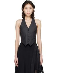 Vetements - Open Back Halter Tailored Vest - Lyst
