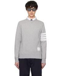 Thom Browne - Classic Loopback 4-Bar Sweatshirt - Lyst