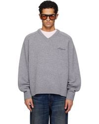 Acne Studios - Wool V-Neck Sweater - Lyst