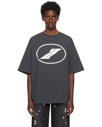 we11done - Gray Print T-shirt - Lyst
