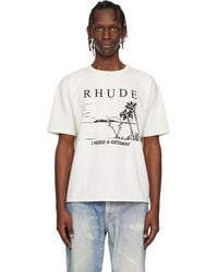 Rhude - Off- 'I Need A Getaway' T-Shirt - Lyst
