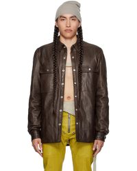 Rick Owens - Padded Leather Jacket - Lyst