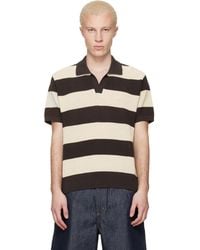 Lacoste - Off- Striped Sweater Polo - Lyst