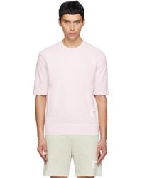 Thom Browne - Cotton Jersey 4-Bar T-Shirt - Lyst