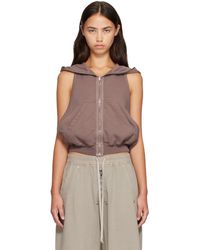Rick Owens - Taupe Tower Cyclops Sl Hoodie - Lyst
