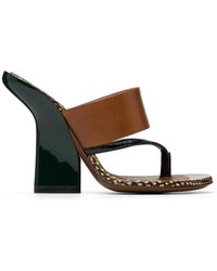 Dries Van Noten - Leather Heeled Sandals - Lyst