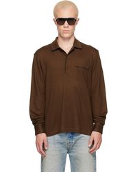 Tom Ford - Khaki Cotton Silk Piquet Polo - Lyst