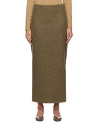 The Row - Brown Bartelle Maxi Skirt - Lyst