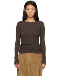 Agolde - Khaki Delphi Slim T-Shirt - Lyst