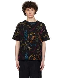 Bode - Signature Scrawl Boxy T-Shirt - Lyst