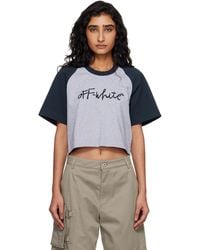 Off-White c/o Virgil Abloh - 'Ow' Embroidered Script T-Shirt - Lyst