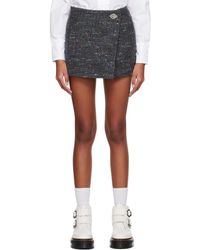 Ganni - Women's Multi-wool Mini-skirt 10 - Lyst