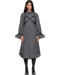 Junya Watanabe - Harness Wool Midi Dress - Lyst
