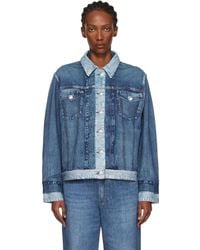 Rag & Bone - Rb Miramar Oversized Combo Trucker Jacket - Lyst