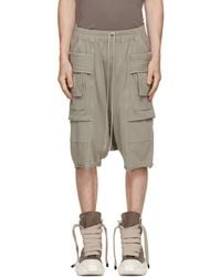 Rick Owens - Taupe Tower Creatch Cargo Pods Shorts - Lyst