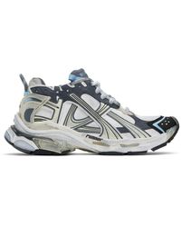 Balenciaga - ホワイト＆グレー Runner スニーカー - Lyst
