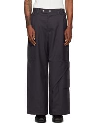 NULLUS - Draped Slide Cargo Pants - Lyst