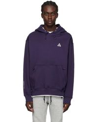 Nike - Purple Pullover Hoodie - Lyst
