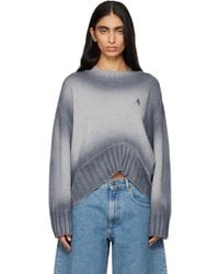 The Attico - Sprayed Wool Cashmere Sweater - Lyst