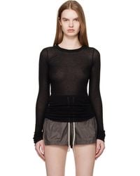 Rick Owens - Temple Rib Ls T-shirt - Lyst