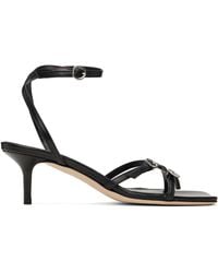 Aeyde - Libby Leather Kitten Heeled Sandals - Lyst