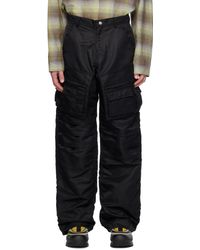 ANDERSSON BELL Inside Out Denim Cargo Pants in Black for Men