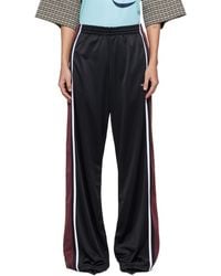 Martine Rose - Burgundy Wide Leg Track Pants - Lyst